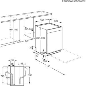 Lave vaisselle 60 cm ELECTROLUX ESC88300SW ComfortLift – Image 9