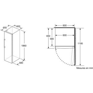 Congélateur armoire BOSCH GSN36VWEP – Image 3