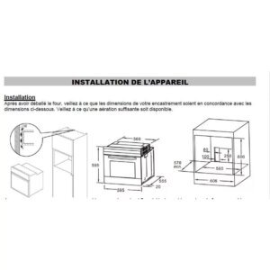 Four encastrable BRANDT BOC8000X – Image 9
