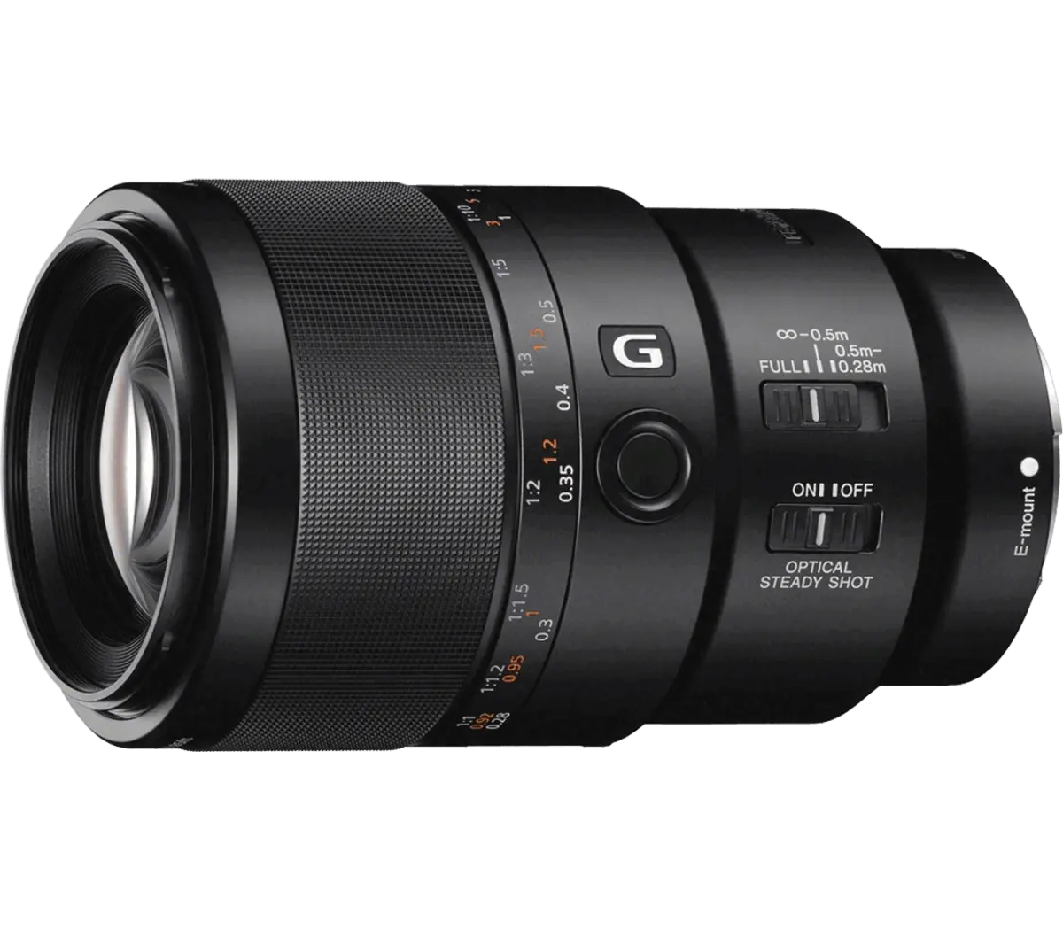 Objectif téléobjectif plein format FE 90 mm F2.8 Macro G OSS Macro Prime G avec SteadyShot optique Modèle : SEL90M28G