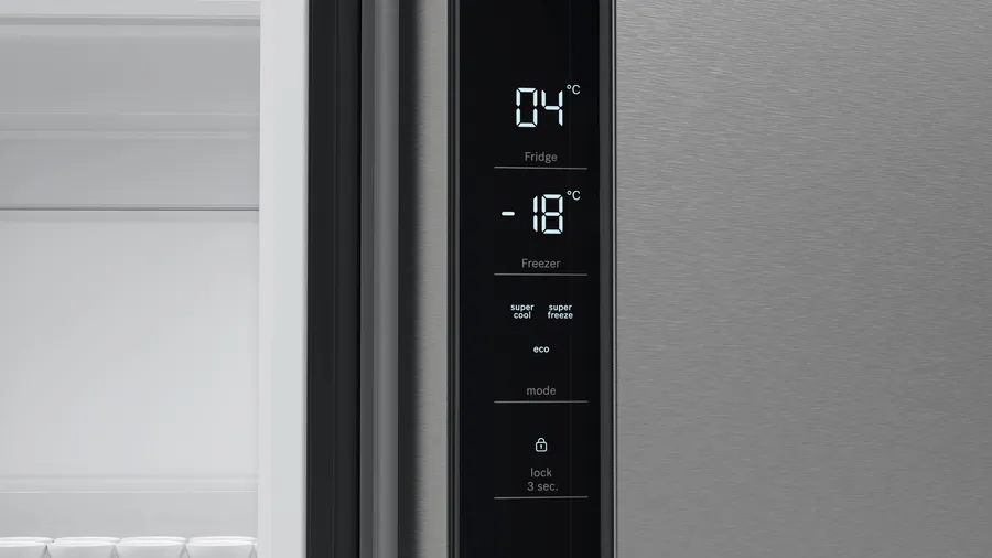 Série 4 Réfrigérateur multi-portes congélateur en bas 183 x 90.5 cm Acier brossé anti-traces, Total No Frost KFN96VPEA – Image 4
