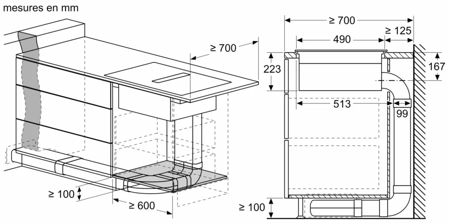 Table induction aspirante 80 cm sans cadre PVQ811H26E – Image 10