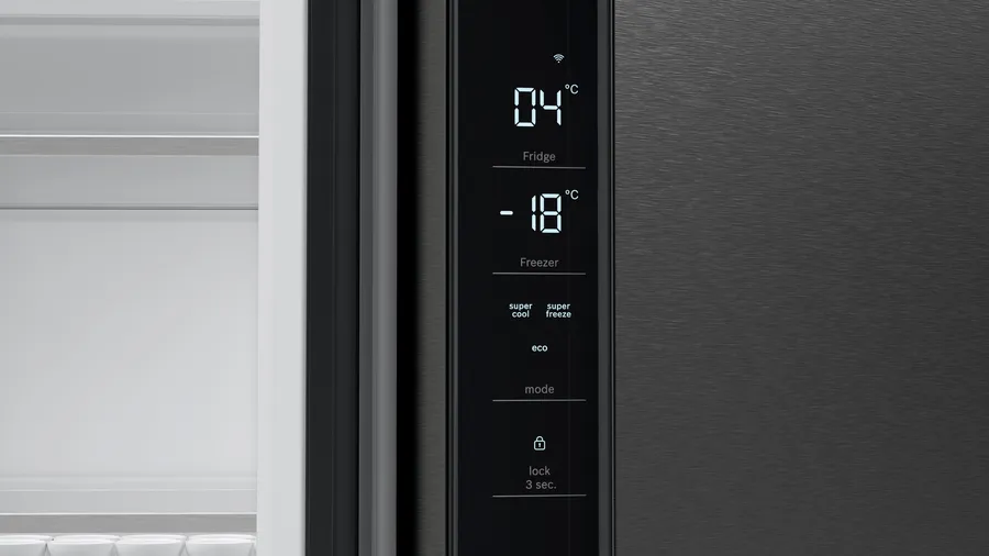 Série 4 Réfrigérateur multi-portes congélateur en bas 183 x 90.5 cm Acier brossé noir anti-traces, Total No Frost – Image 10