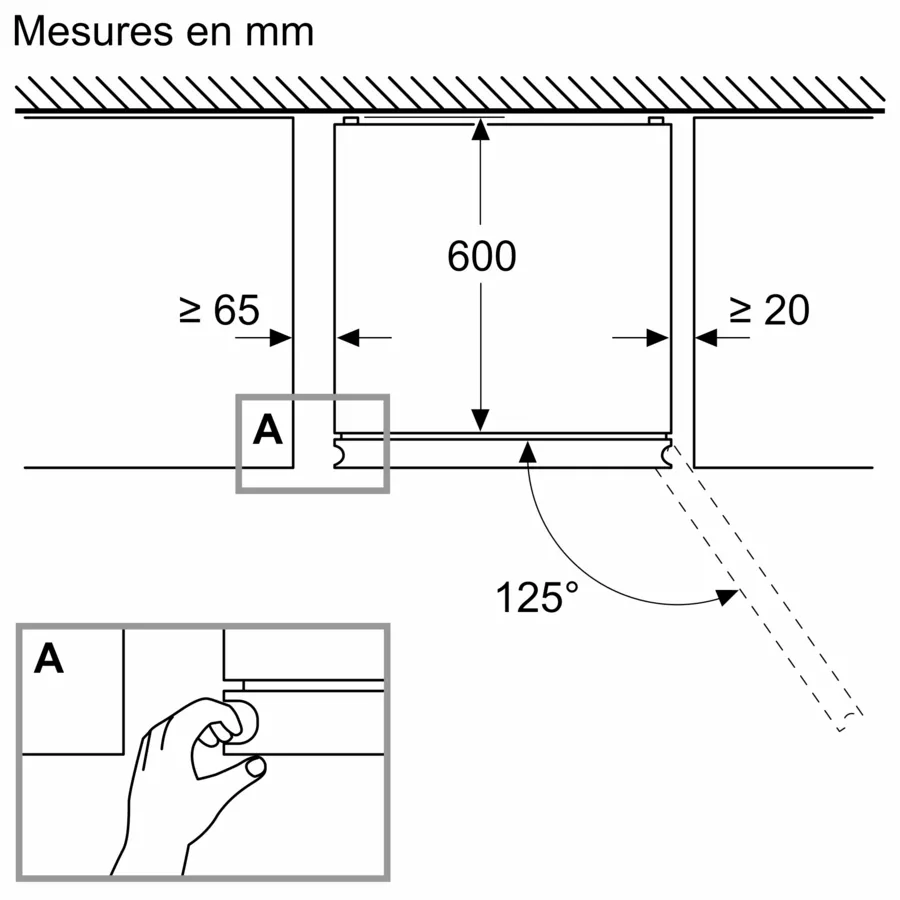 Série 4 Réfrigérateur combiné pose-libre 203 x 60 cm Acier brossé anti-traces, Total No Frost – Image 4