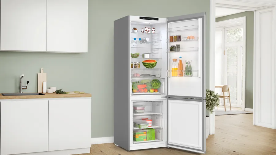 Série 4 Réfrigérateur combiné pose-libre 203 x 70 cm Couleur inox, Total No Frost KGN492LDF – Image 5