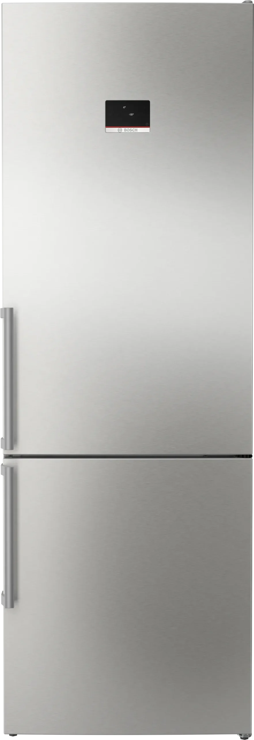 Série 4 Réfrigérateur combiné pose-libre 203 x 70 cm Acier brossé anti-traces, Total No Frost