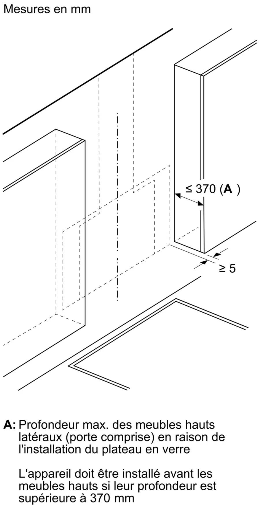 Hotte inclinée 80 cm Noir avec finition en verre, Noir DWJ81AN60 – Image 2