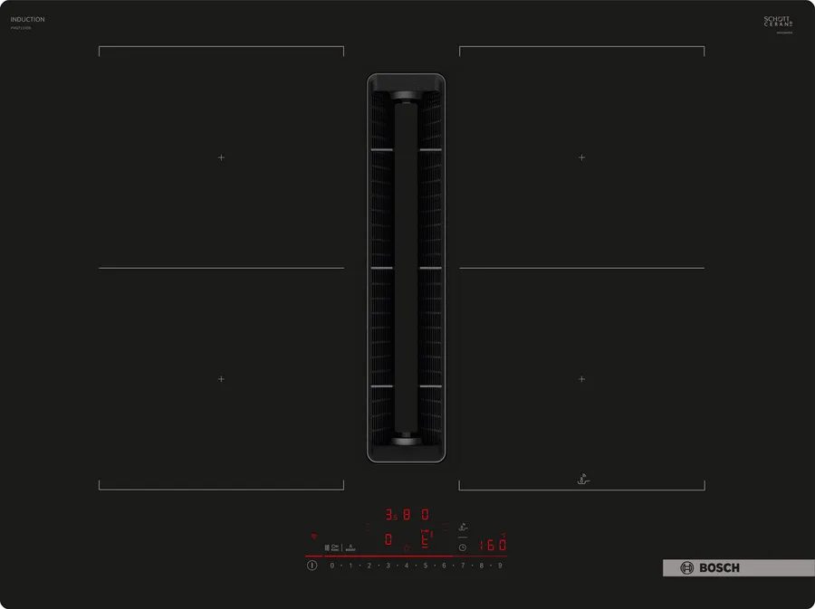 Table induction aspirante 70 cm sans cadre PVQ711H26E