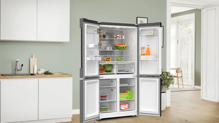 Série 4 Réfrigérateur multi-portes congélateur en bas 183 x 90.5 cm Acier brossé noir anti-traces, Total No Frost – Image 14