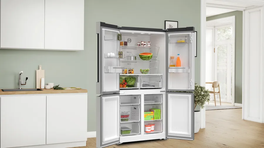 Série 4 Réfrigérateur multi-portes congélateur en bas 183 x 90.5 cm Acier brossé anti-traces, Total No Frost KFN96VPEA – Image 13