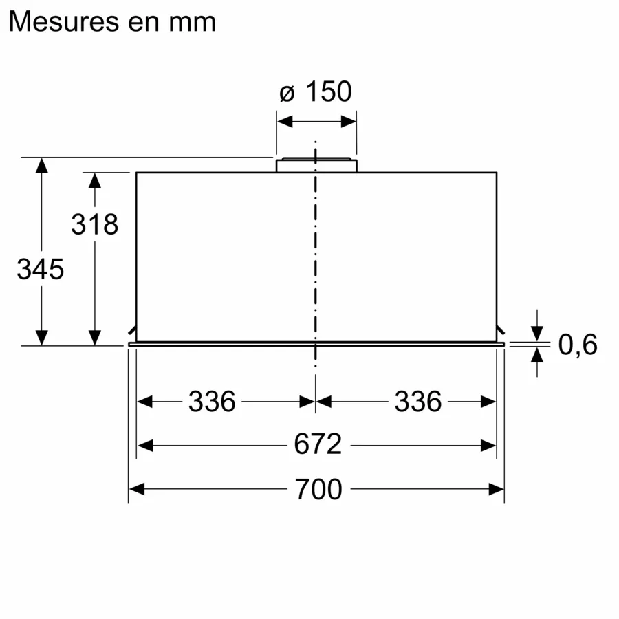 Groupe filtrant 70 cm Inox DLN77AC50 – Image 2