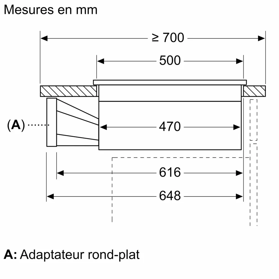 Table induction aspirante 80 cm sans cadre PVQ811H26E – Image 20