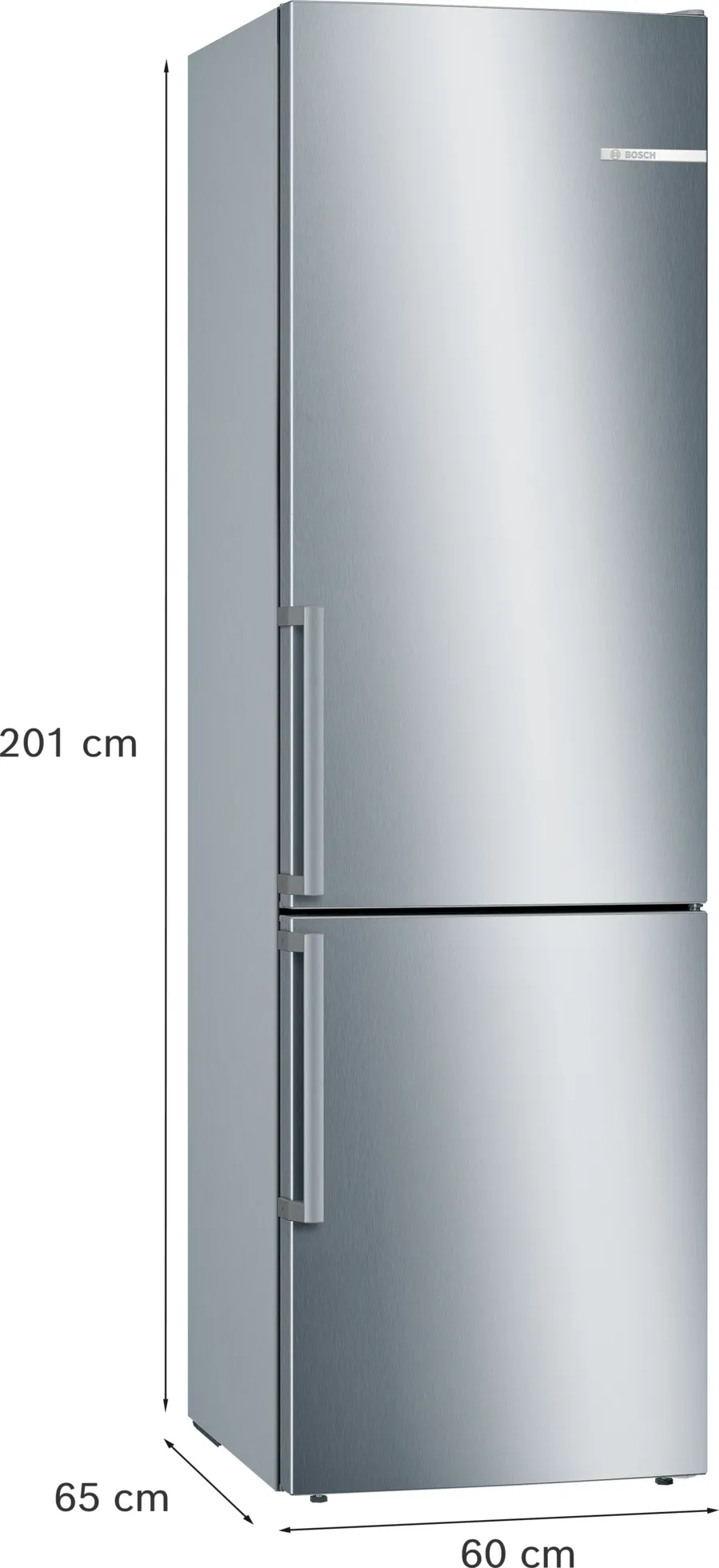 Série 6 Réfrigérateur combiné pose-libre 201 x 60 cm Acier brossé anti-traces – Image 4