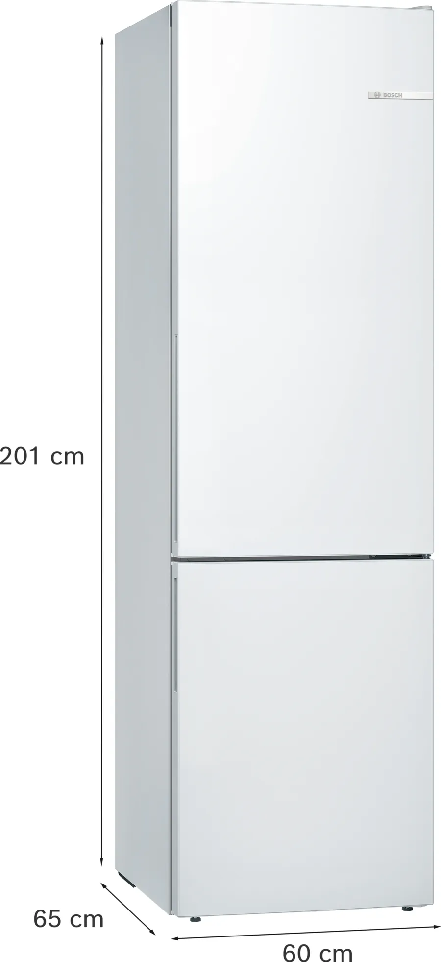 Série 6 Réfrigérateur combiné pose-libre 201 x 60 cm Blanc KGE39AWCA – Image 4
