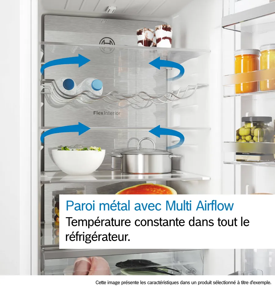 Série 4 Réfrigérateur multi-portes congélateur en bas 183 x 90.5 cm Acier brossé noir anti-traces, Total No Frost – Image 19