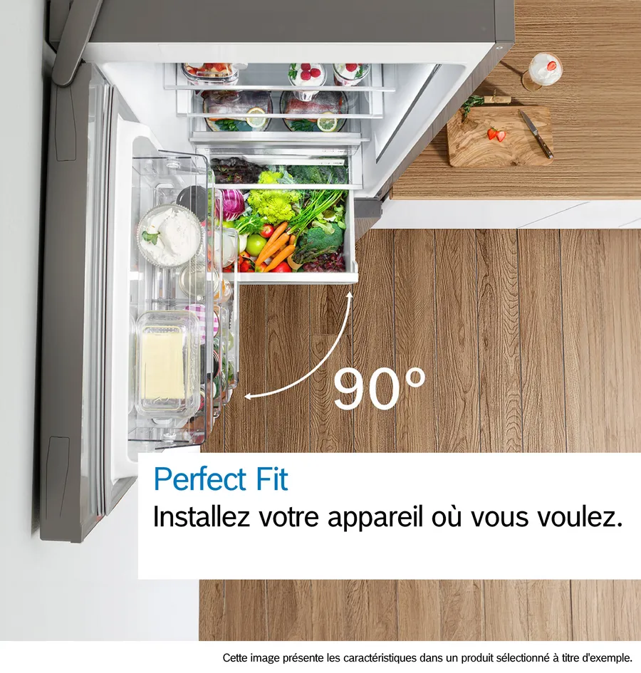 Série 4 Réfrigérateur combiné pose-libre 186 x 86 cm Acier brossé anti-traces, Total No Frost – Image 10