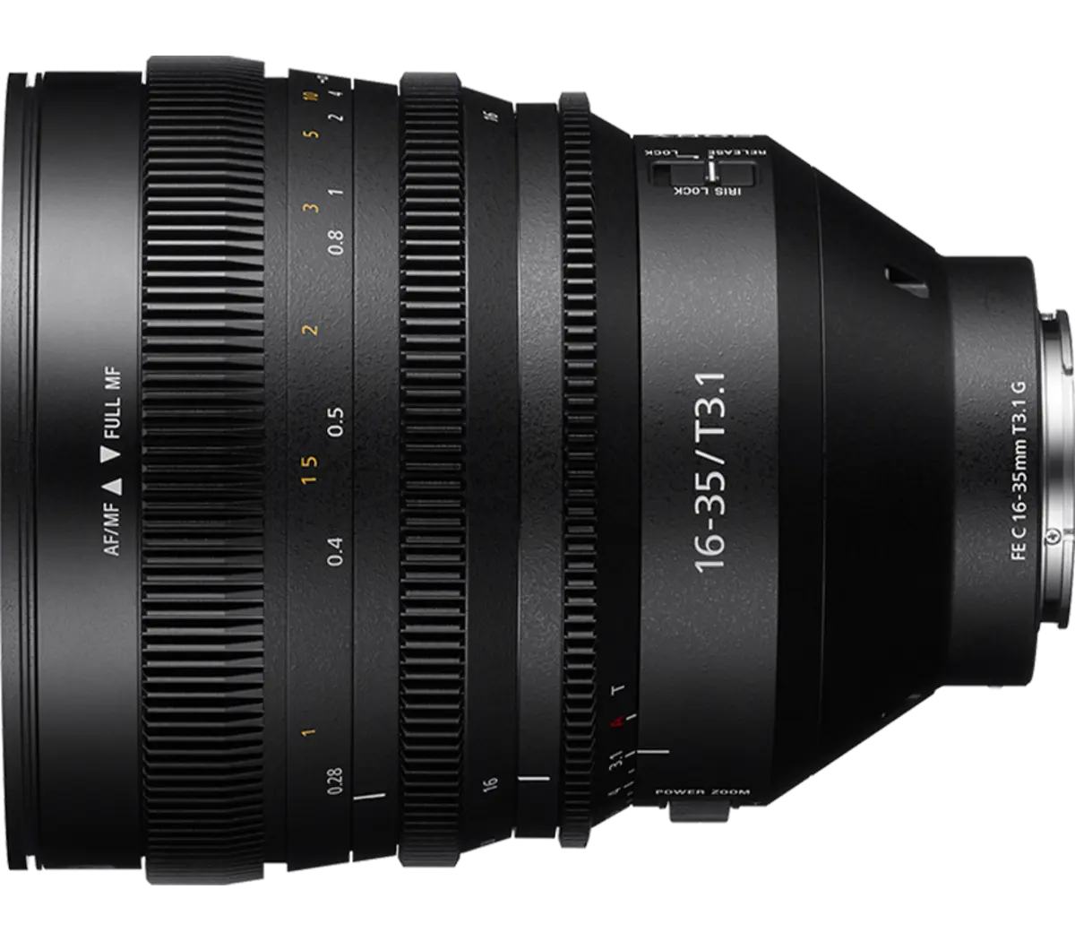 Objectif cinéma grand angle plein format à zoom électrique FE C 16-35 mm T3.1 G Modèle : SELC1635G