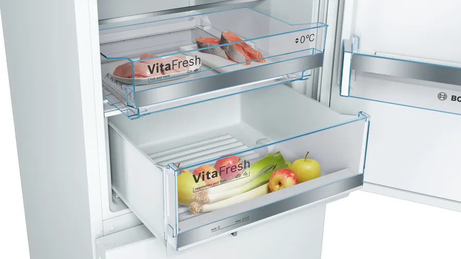Série 6 Réfrigérateur combiné pose-libre 201 x 60 cm Blanc KGE39AWCA – Image 9