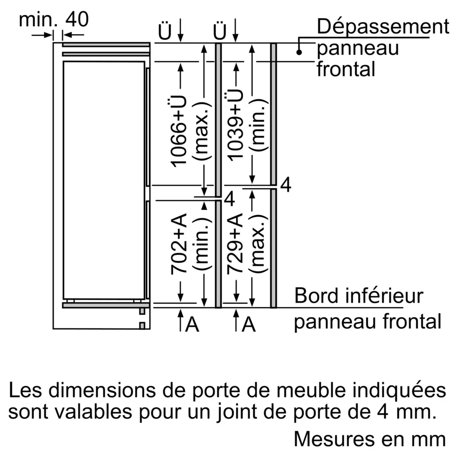 Série 6 Réfrigérateur combiné intégrable 177.2 x 55.8 cm charnières pantographes – Image 15