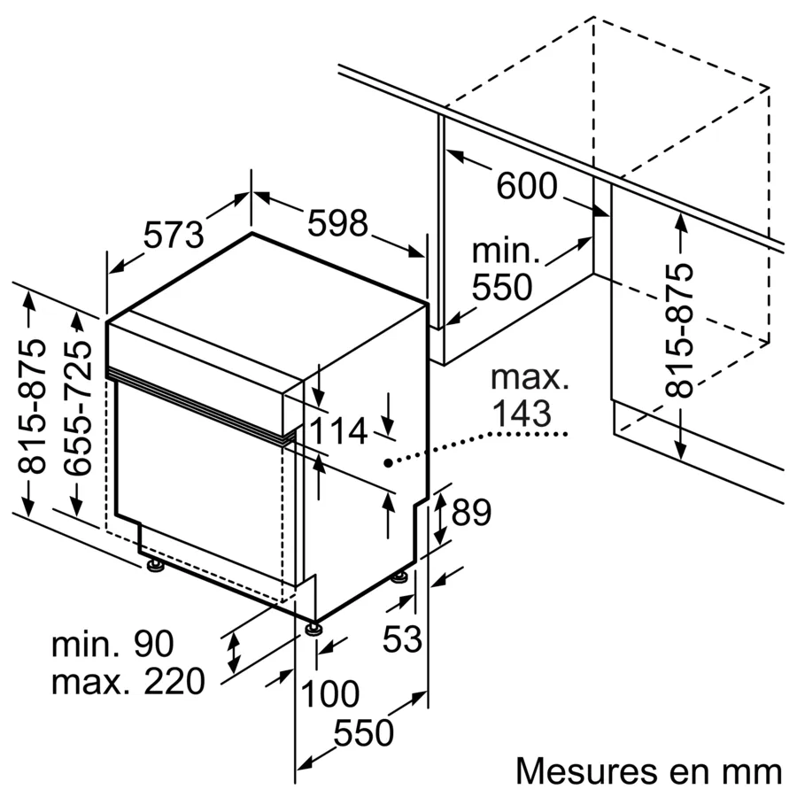 Série 2 Lave-vaisselle encastrable avec bandeau 60 cm Acier brossé SMI2HTS02E – Image 15