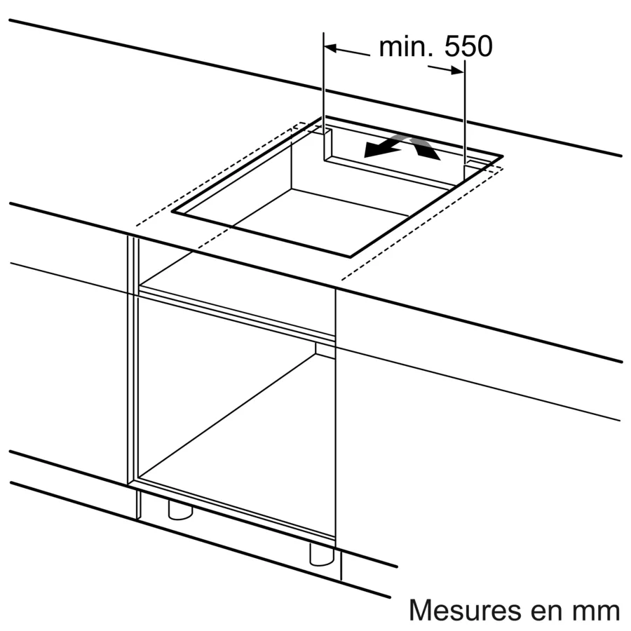 Table à induction 80 cm sans cadre PVW831HC1E – Image 9