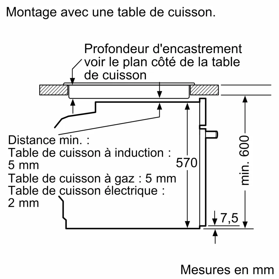 Four encastrable avec fonction vapeur 60 x 60 cm Inox HRG572ES3 – Image 14