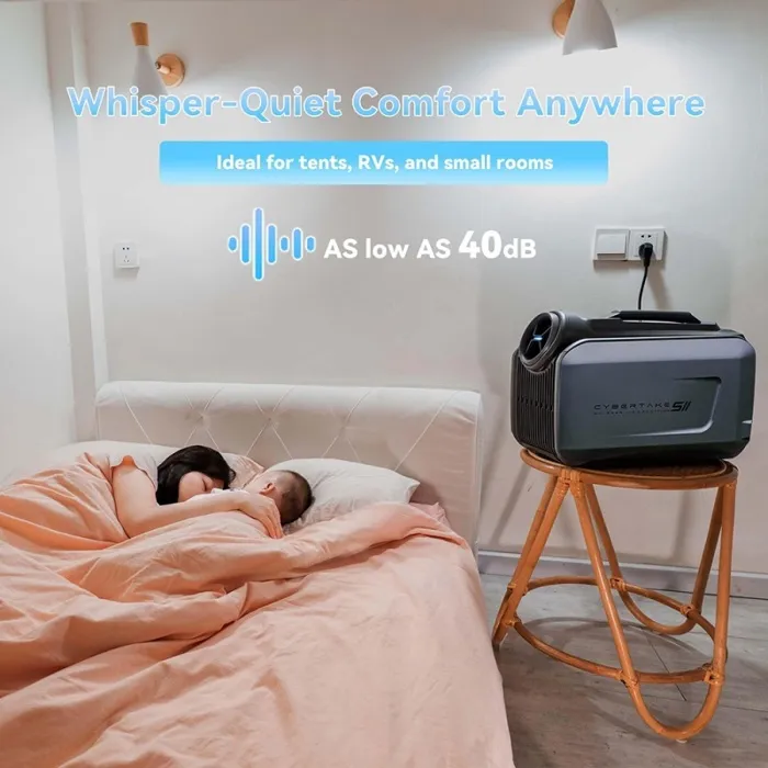 CYBERTAKE S2 Pro Climatiseur Extérieur Portable - Refroidissement et Chauffage Rapides - Système de Drainage Actif - 6 Modes – Image 2